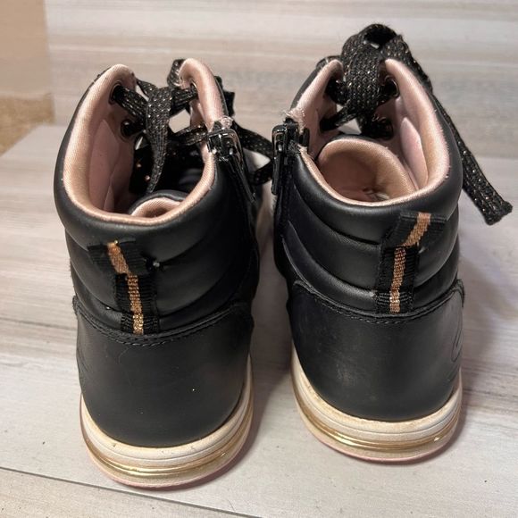 Sketchers Flashy  Glitter High Top Sneakers Good Tread Gold and Black + Glitter - Picture 5 of 8